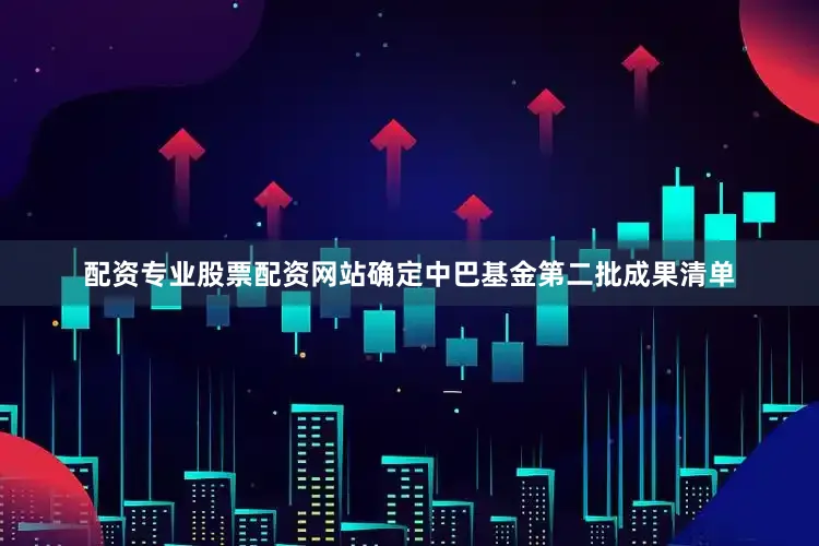 配资专业股票配资网站确定中巴基金第二批成果清单