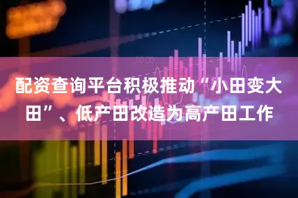 配资查询平台积极推动“小田变大田”、低产田改造为高产田工作